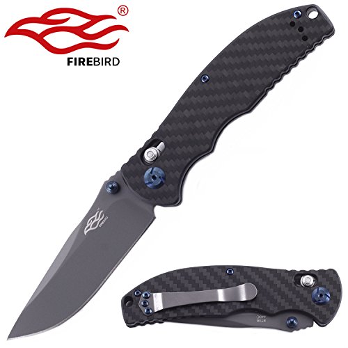 Knife F7503-CF Firebird by Ganzo Pocket Folding Hunting Knife Carbon Handle SS Blade