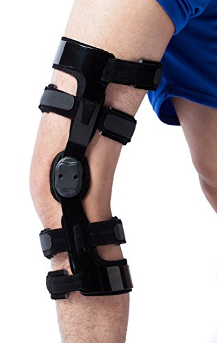 Orthomen Functional Knee Brace for ACL/PCL/Sports Injuries, After Reconstructive Surgery (XL/Left)