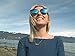 Vivienfang Women's Color Mirror Lens Oversize Cateye Sunglasses P1891A Blue Mirror