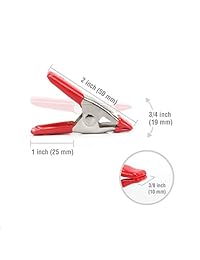 workpro w001401 un juego de abrazaderas Acero Primavera de 20 piezas 3 4 "(19 mm) y 1" (25 mm)