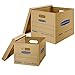 Bankers Box Small Classic Moving Box 10 Pack, Reinforced Handles, Tape-Free Assembly, Box with Lid, 15-in x 12-in x 10-in (7714203)