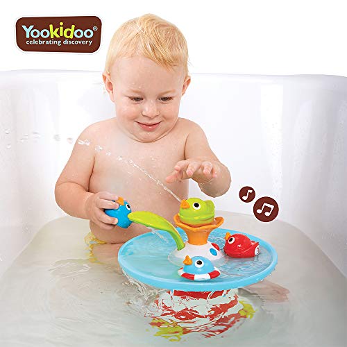 Yookidoo Bath Toy - Musical Duck Race with Auto Fountain, Water Pump, and 4 Racing Ducks - Thumbnail 6