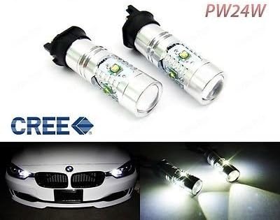 LEDIN White PW24W CREE LED Bulb Error Free Daytime Running Light DRL BMW 3 Series F30