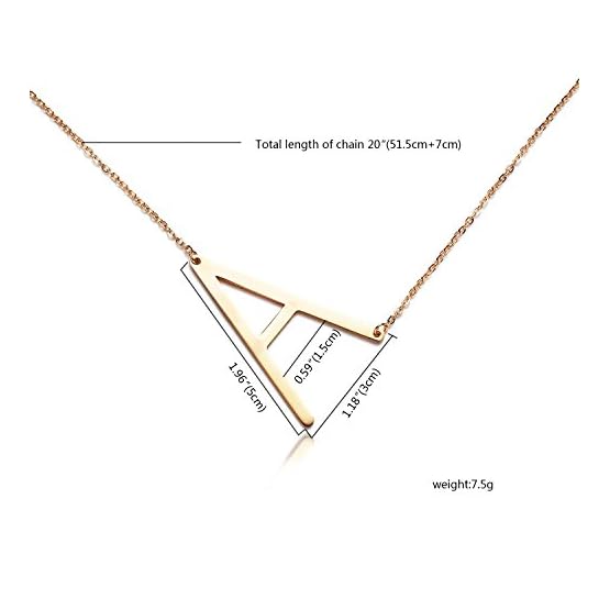 RINHOO-Sideways-Large-Initial-Necklace-Gold-Big-Letter-Script-Name-Stainless-Steel-Pendant-Monogram-Necklace-for-Women-Giftfrom-Alphabet-26-A-Z RINHOO-Sideways-Large-Initial-Necklace-Gold-Big-Letter-Script-Name-Stainless-Steel-Pendant-Monogram-Necklace-for-Women-Giftfrom-Alphabet-26-A-Z