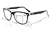 Eyekepper Readers Square Large Lenses Spring-Hinges Reading Glasses Women Black-Brown +0.75