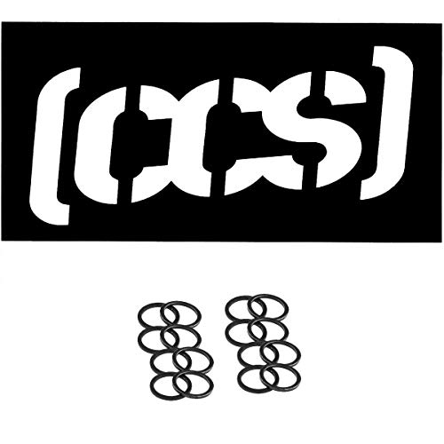 RollerBones Bearing Spacers .285" (RollerBones Bearing Spacers .285", Dancing Girl Sticker, 16 Speed Washers, and CCS Sticker)