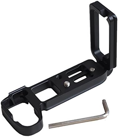 FOTOMIX LB-A7R3-SL for Sony A7RIII A9 LCE-7RM3 a7R3 Camera L-Plate Bracket Quick Release Hand Grip Black Metal CNC, Stranchable & Detachable Design, Black Color