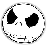 Nightmare Before Christmas Jack Skellington Cartoon - Sticker Graphic - Auto, Wall, Laptop, Cell, Truck Sticker for Windows, Cars, Trucks
