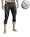 Defender Men's Compression Baselayer Capri Legging Shorts Tights Running BS_M