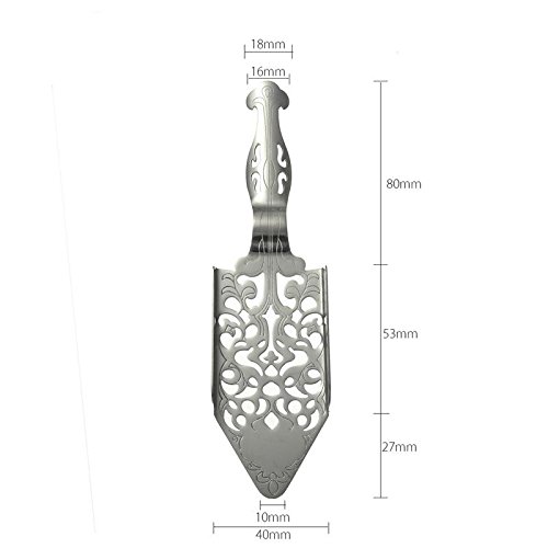 Stainless Steel Absinthe Spoon Cocktail Bar Utensils Bitter Scoop Filter Spoon - Thumbnail 2
