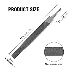XAQISHIRE 6-inch Flat Medium Cut File, Double Cut