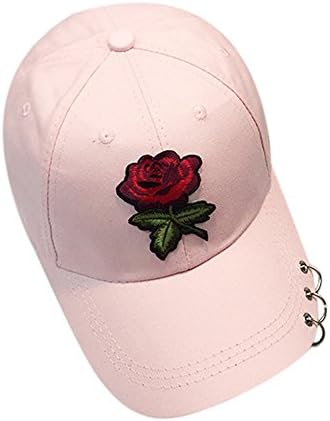 Tinani Couple Rose Baseball Cap Unisex Rose Embroidered Adjustable Strapback Dad Hat Baseball Cap