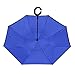 Reverse Umbrella - Inverted Umbrella - Upside Down Umbrella with Stand Alone Feature - Inside Out Umbrella with Aluminum Shaft