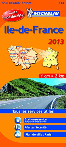 Michelin Tear-Resistant Map #514 Ile-de-France by MIchelin Travel Publications
