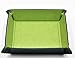 DND Dice Tray - Dice Rolling Tray Leather Collapsible Tray for Tabletop RPG D&D (DND) Pathfinder Role Playing Game (Green)