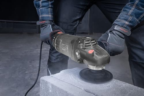 DNIPRO-M Angle Grinder 2400W 230 mm, Professional Radial for Metal, Stone and Concrete, Soft Start Soft Start, Anti-Reset, 5 Position Rotary Handle, M14 Thread, 6500 rpm GL-240