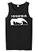 Ann Arbor T-shirt Co. T-REX NO Like Push-UPS | Funny Adult Weight Lifting Workout Cross Train Tank Top(Large) Black