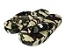 Onmygogo Camouflage Flannel Fleece House Flip Flop Thong Slippers for Men (Men size 10-11, Dark Green Camo)