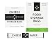Formaticum Collection - Cheese Storage Bags (15), Food Storage Bags (10) and Cheese Storage Paper with Adhesive Labels (15)