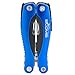 Booms Fishing L1 Fishing Pliers 13-in-1 Heavy Duty Multi-Tools with Nylon Sheath and Coiled Lanyard, 6.7-Inches, Blue