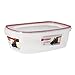 Rubbermaid Lock-Its Rectangular Food Storage Container with Easy Find Lid, 2.5 Gallon, Racer Red