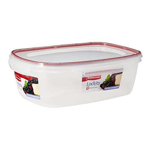 Rubbermaid Lockits 21/2Gallon Rectangular FoodStorage Container