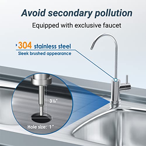 Maxblue U8FC Under Sink Water Filter System, 2 Years High Capacity