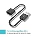 Magnetic Charger USB Cable - 2.6 Ft Cord (2 Pack)