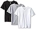 American Hawk Big Boys 3 Piece Pack V-Neck T-Shirt, White/Black/Heather Grey, 10/12