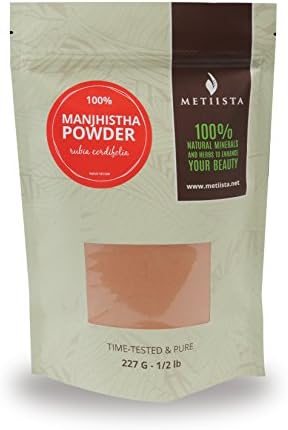 100% pure Manjistha (Rubia Cordifolia) 1/2 LB- ORGANICALLY GROWN -NEW! Resealable packaging