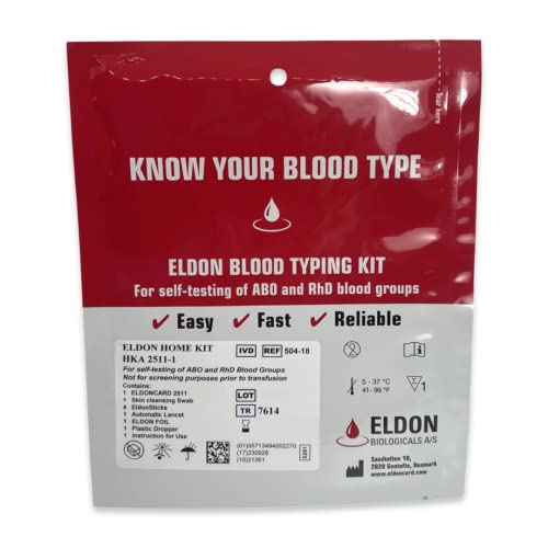 EldonCard Blood Typing Test Kit, 5Pack Pricepulse