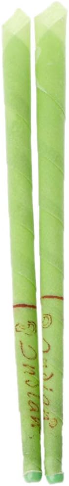 Lunji 10 Pcs Trumpet Indian Coning Ear Wax Candles with Plastic Stop Plug Earwax Removal Cleaner Fruit Fragrance Healthy Care Aromatherapy (1)