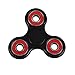 Tri Fidget Hand Spinner - fidget work Ultra Fast Bearings - Finger Toy, Great Gift (Black-red)