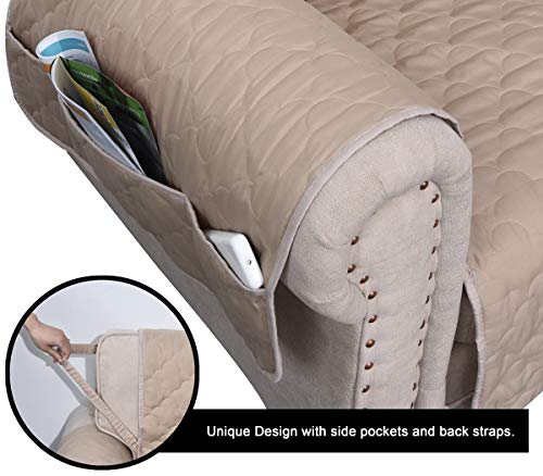 CHHKON Waterproof Nonslip Recliner Cover Stay in Place, Dog Couch Chair Cover Furniture Protector, Ideal Loveseat Slipcovers for Pets and Kids - Thumbnail 3