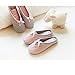 Women Lady's Slip-on Checkered Soft Warm Breathable Cotton Anti-skid Slippers Mules with Lovely Bow Cozy Home Household Footwear Shoes, Christmas Gift