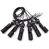 Aiskaer 6 Pieces Side Mounted Aquarium Tank Side Mounted Horizontal Liquid Float Switch Water Level Sensor-Black (Black-1)