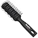 Baasha Hair Brush, Vent Brush For Men & Women, Vent Brushes For Hair, Vented Brush For Blow Drying, Mens Short Hair Brush With Ball Tipped Bristles, Best Mens Vented Brush For Wet or Dry Hair - Black