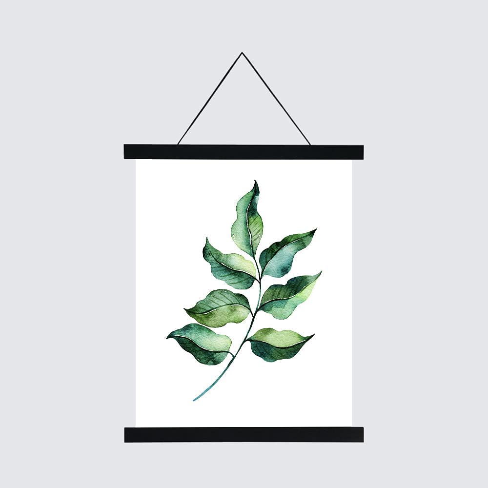 Wieco Art Poster Hanger Frame 14" Wide Black Wooden Magnetic Poster Hanger for Prints,Pictures,Photos,and Artwork MEHA-14X1-UK