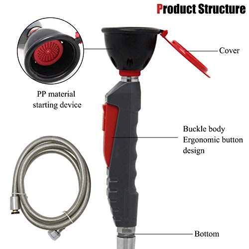 CGOLDENWALL Drench Hose Unit Spray Eye Wash Unit Handheld Emergency