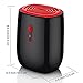 WOHOME Portable Dehumidifier, Electric Mini Air Dehumidifier 300ml Daily Working Capacity with Auto Shut-off for Bathroom Wardrobe Basement Small Office up to 215 sq ft, Black