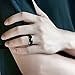 Frank S.Burton Black Rings for Men Women 6mm 8mm Tungsten Men's Wedding Band Flat Dome Engagement Promise Rings Comfort Fit Size 4-15