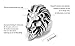316L Titanium Steel Vintage Big Lion Head Punk Rock Gothic Ring Mens Biker Personalized Cool White Band