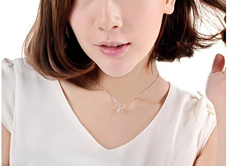 Diamond Crystal LOVE Cube Square Shape Necklace
