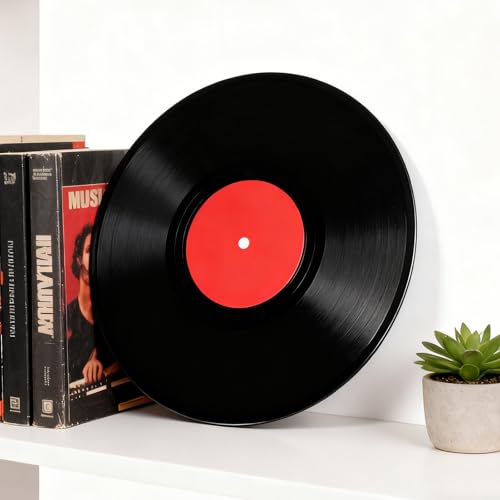 Cabilock Leere Vinyl-Schallplatten Wanddekoration Groß 30Cm 1950Er-Jahre-Rock-And-Roll-Musik Party-Dekoration Gefälschte Vinyl-Schallplatten Leere Retro-Wandaufkleber thumbnail 3