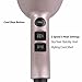 Negative Ionic Hair Dryer Ceramic Blow Dryer 1875W Powerful Professional Hair Dryers 2 Speed and 3 Heat Settings with Concentrator, Blue