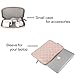 MOSISO Laptop Sleeve Compatible with 13-13.3 inch MacBook Pro, MacBook Air, Notebook Computer, Canvas Quatrefoil Bag Cover with Small Case, Rose Quartz
