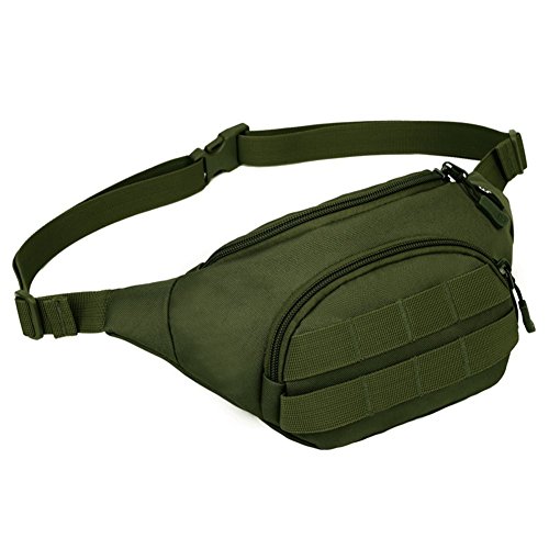 Tactical Molle Pouch Waist Pack Bag, Compact Sports Fanny Pack,Travel Money Belt