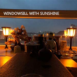 Solar Torch Light with Flickering Flame-Sunklly Waterproof Solar Post Lighting Landscape Decoration Solar Post Light for Garden Patio Yard Driveway (1 Pack)