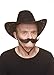 Mustaches Self Adhesive Fake Mustache, Novelty, Large Dali Black False Facial Hair, Costume Accessory for Adults, Black Color