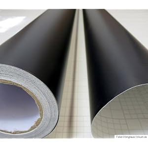 Könighaus zwarte matte autofolie, 500 x 152 cm, zonder luchtbellen op te brengen, met handleiding (mogelijk niet…